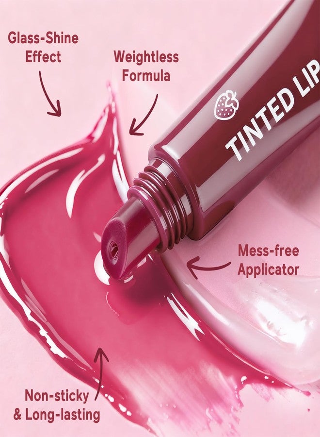 كولور_نيمف ثنائي ملمع شفاه ملون من كولور نيمف، مجموعة مرطب شفاه مغذية بزبدة الشيا وفيتامين هـ، ملمع شفاه غير لزج ومرطب للغاية للشفاه الجافة، لون شفاف | نباتي ولم يُختبر على الحيوانات، رقم 1 فراولة وفانيليا - Image 4